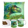 Kubek Poduszka Dinozaur Dinozaury T-rex Tyrannosaurus Triceratops